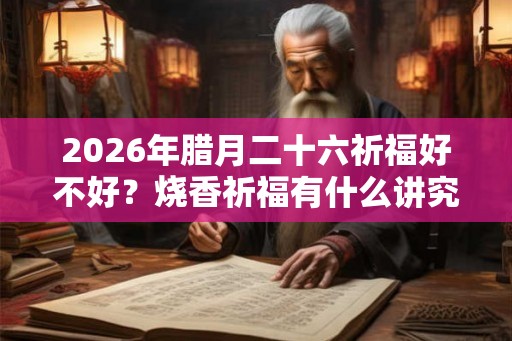 2026年腊月二十六祈福好不好？烧香祈福有什么讲究？
