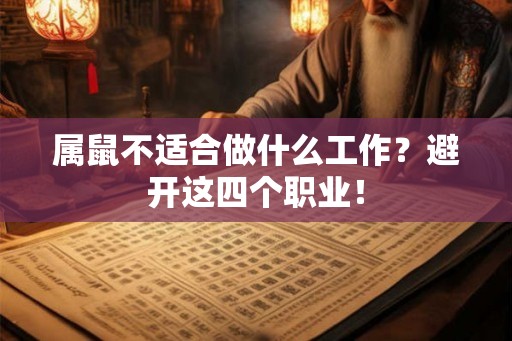 属鼠不适合做什么工作？避开这四个职业！