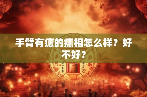 手臂有痣的痣相怎么样？好不好？