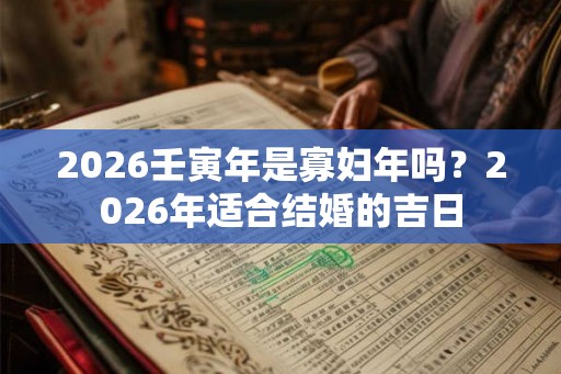 2026壬寅年是寡妇年吗？2026年适合结婚的吉日