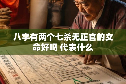 八字有两个七杀无正官的女命好吗 代表什么