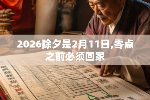 2026除夕是2月11日,零点之前必须回家