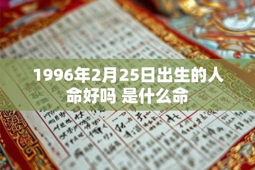 1996年2月25日出生的人命好吗 是什么命
