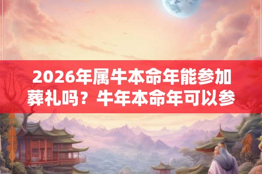 2026年属牛本命年能参加葬礼吗？牛年本命年可以参加白事吗？