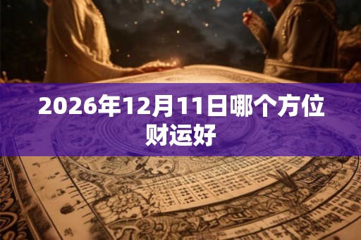 2026年12月11日哪个方位财运好