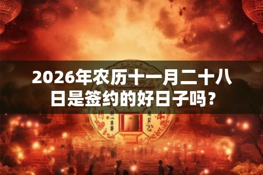 2026年农历十一月二十八日是签约的好日子吗? 2026年农历十一月二十八日是签约的好日子吗?
