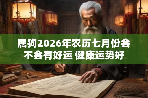 属狗2026年农历七月份会不会有好运 健康运势好