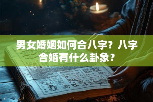男女婚姻如何合八字？八字合婚有什么卦象？
