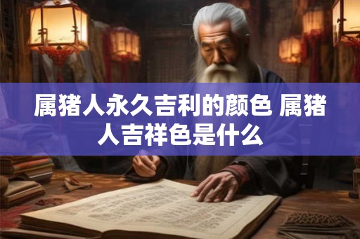 属猪人永久吉利的颜色 属猪人吉祥色是什么
