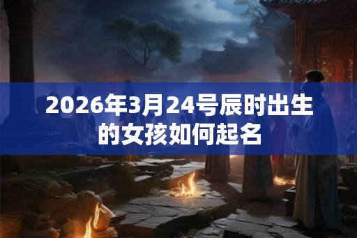 2026年3月24号辰时出生的女孩如何起名