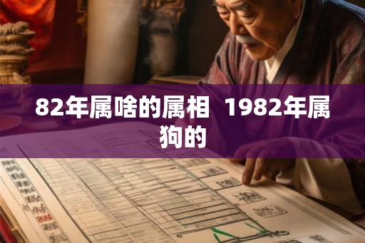 82年属啥的属相  1982年属狗的