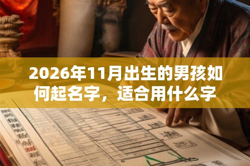 2026年11月出生的男孩如何起名字，适合用什么字