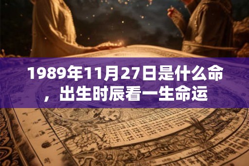 1989年11月27日是什么命，出生时辰看一生命运