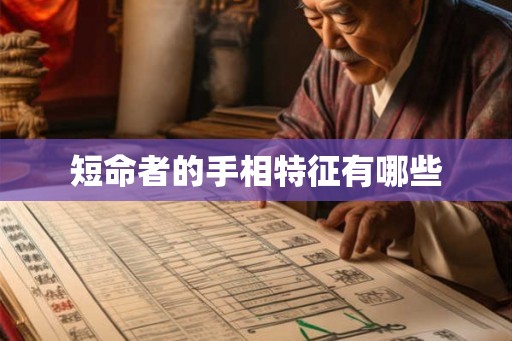 短命者的手相特征有哪些