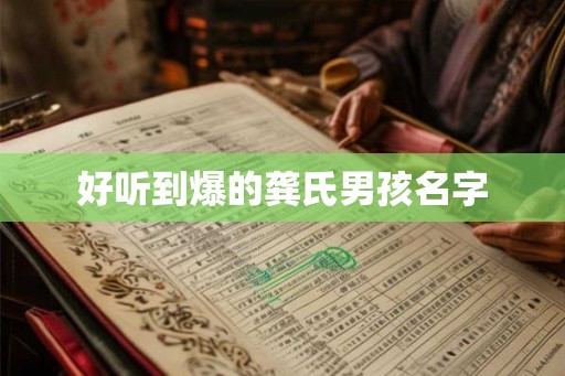 好听到爆的龚氏男孩名字 好听到爆的龚氏男孩名字