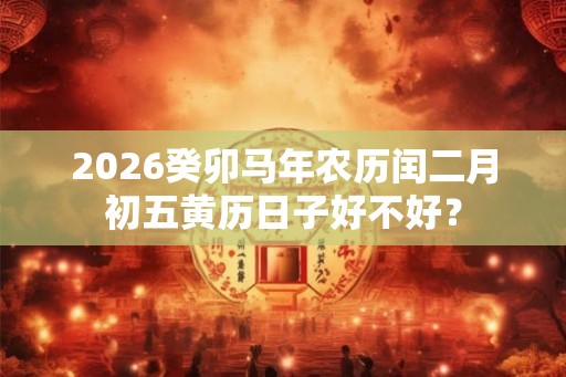 2026癸卯马年农历闰二月初五黄历日子好不好？