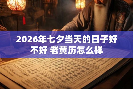 2026年七夕当天的日子好不好 老黄历怎么样