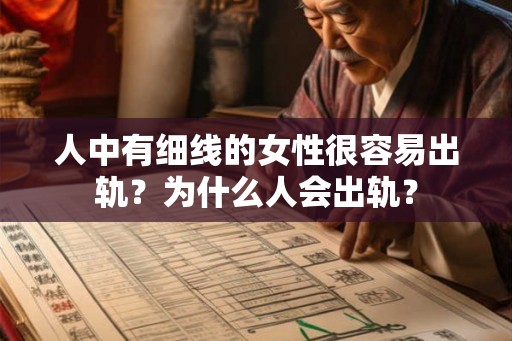 人中有细线的女性很容易出轨？为什么人会出轨？