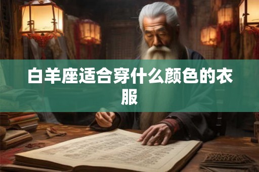 白羊座适合穿什么颜色的衣服