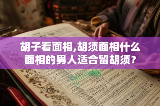 胡子看面相,胡须面相什么面相的男人适合留胡须？