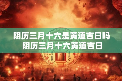 阴历三月十六是黄道吉日吗 阴历三月十六黄道吉日 阴历三月十六是黄道吉日吗 阴历三月十六黄道吉日