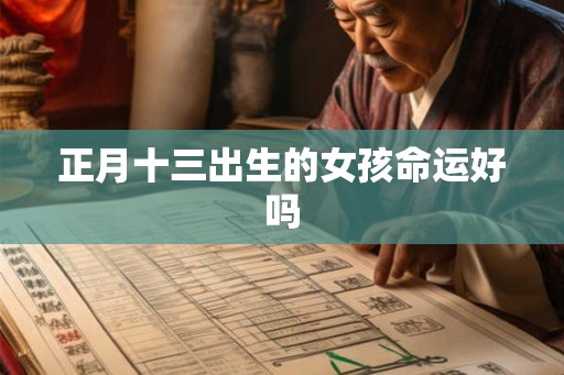 正月十三出生的女孩命运好吗