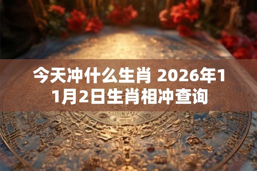 今天冲什么生肖 2026年11月2日生肖相冲查询