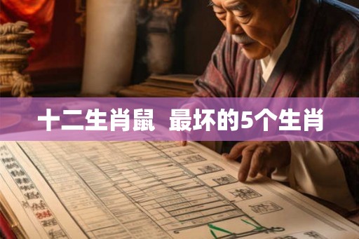 十二生肖鼠  最坏的5个生肖