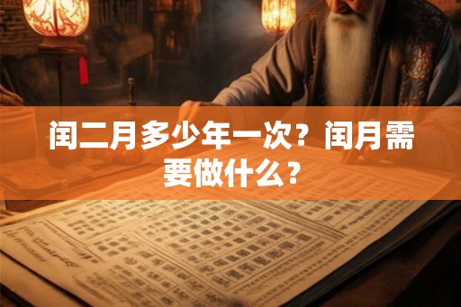 闰二月多少年一次?闰月需要做什么? 闰二月多少年一次?闰月需要做什么?