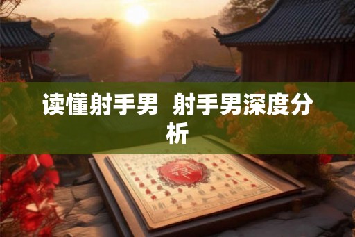 读懂射手男  射手男深度分析