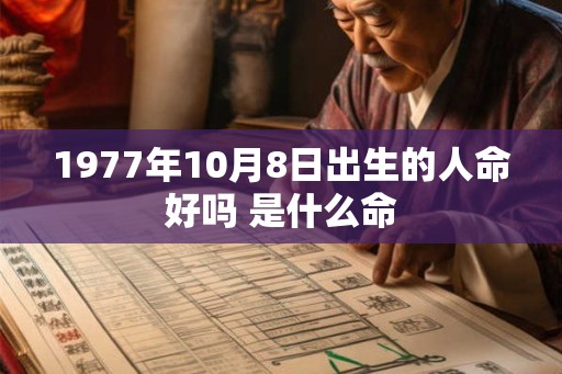 1977年10月8日出生的人命好吗 是什么命