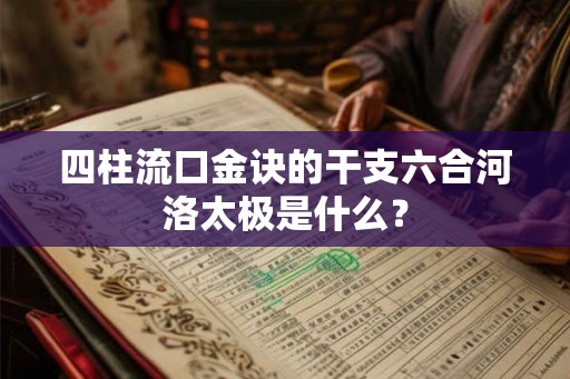 四柱流口金诀的干支六合河洛太极是什么？
