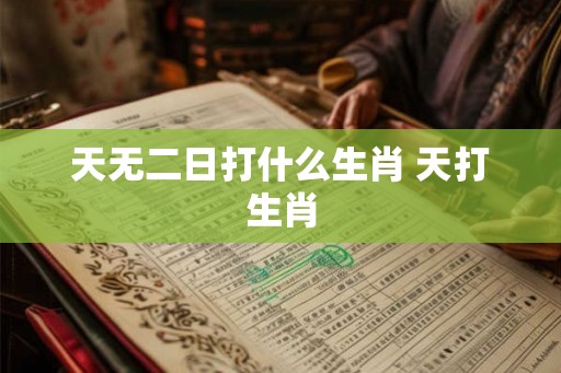 天无二日打什么生肖 天打生肖