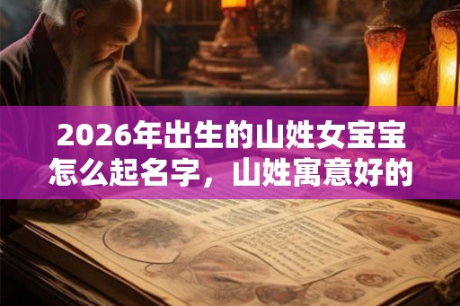 2026年出生的山姓女宝宝怎么起名字，山姓寓意好的名字