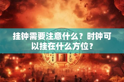 挂钟需要注意什么？时钟可以挂在什么方位？