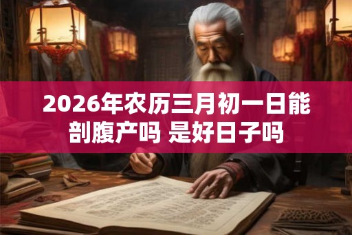 2026年农历三月初一日能剖腹产吗 是好日子吗