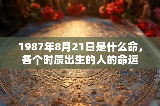 1987年8月21日是什么命，各个时辰出生的人的命运