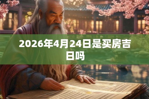 2026年4月24日是买房吉日吗