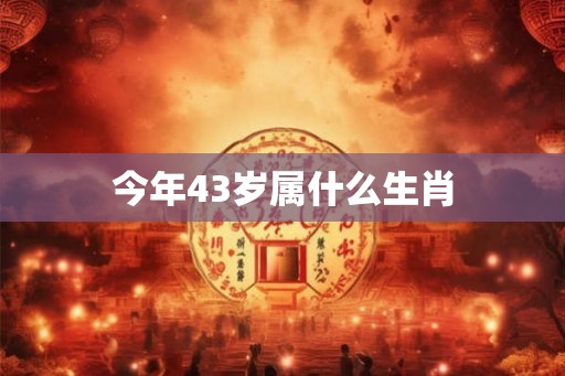 今年43岁属什么生肖
