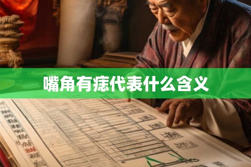 嘴角有痣代表什么含义