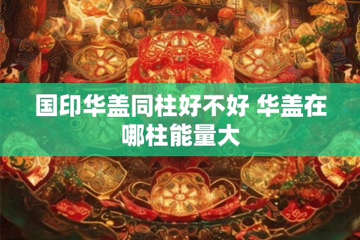 国印华盖同柱好不好 华盖在哪柱能量大