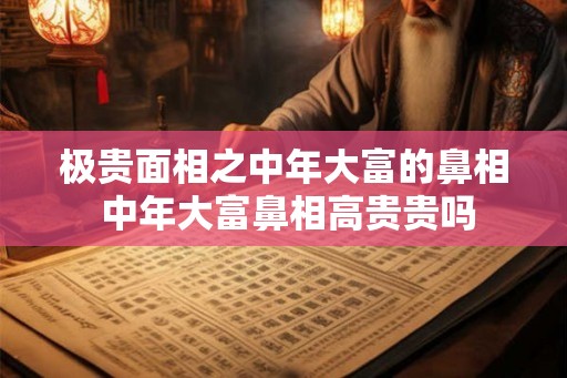 极贵面相之中年大富的鼻相 中年大富鼻相高贵贵吗