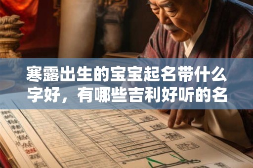 寒露出生的宝宝起名带什么字好，有哪些吉利好听的名字