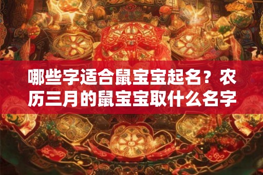 哪些字适合鼠宝宝起名？农历三月的鼠宝宝取什么名字好？