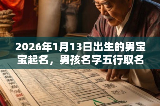 2026年1月13日出生的男宝宝起名，男孩名字五行取名