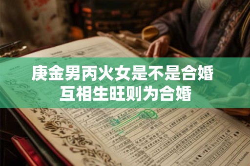 庚金男丙火女是不是合婚 互相生旺则为合婚 庚金男丙火女是不是合婚 互相生旺则为合婚