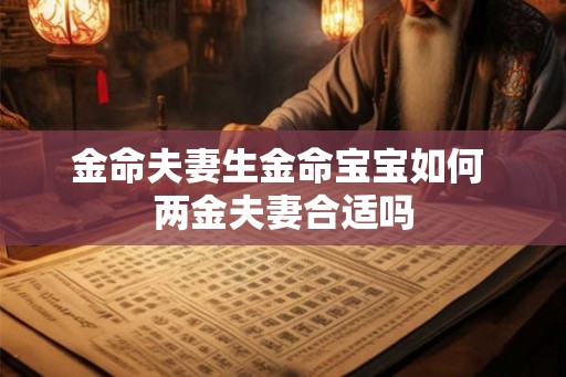 金命夫妻生金命宝宝如何 两金夫妻合适吗