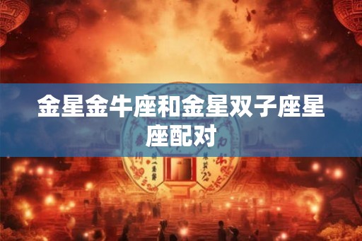 金星金牛座和金星双子座星座配对