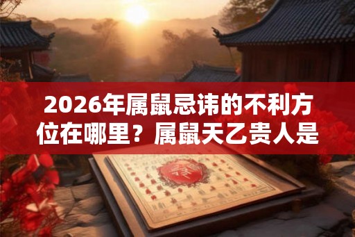 2026年属鼠忌讳的不利方位在哪里？属鼠天乙贵人是谁？