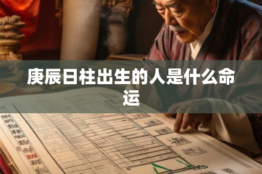 庚辰日柱出生的人是什么命运